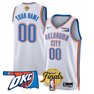 custom Men's Oklahoma City Thunder Jersey - Final Patch - All Stitched Association