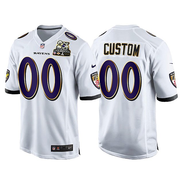 custom-baltimore-ravens-white-game-2x-super-bowl-champions-patch-jersey-middle