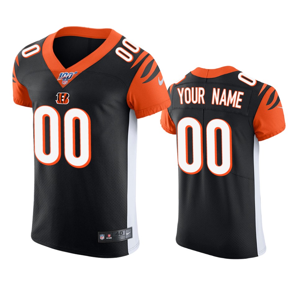 custom bengals black nfl 100 vapor elite jersey