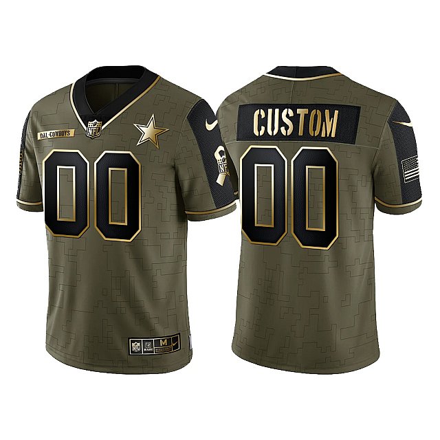 custom-cowboys-2021-salute-to-service-olive-golden-limited-jersey-middle