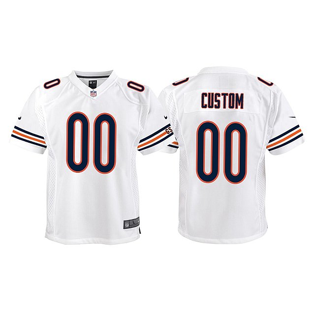 custom-game-chicago-bears-white-jersey-middle