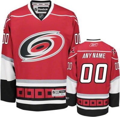 customized carolina hurricanes jersey red home man hockey jersey