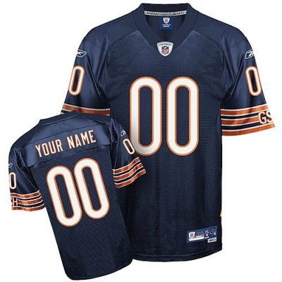 customized chicago bears jersey eqt blue team color football jersey