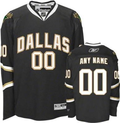 customized dallas stars jersey black home man hockey jersey
