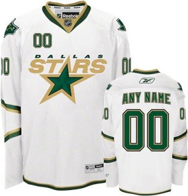 customized dallas stars jersey white mans hockey jersey