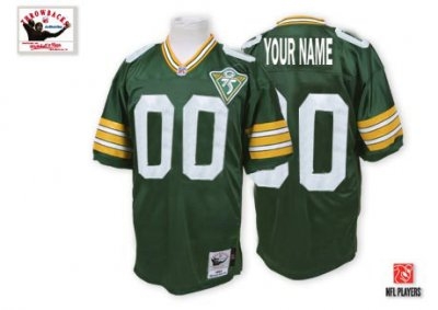 customized green bay packers jersey throwback green super bowl football jersey