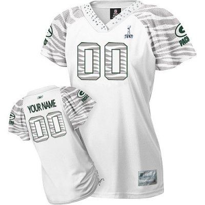 customized green bay packers jersey zebra field flirt fashion football jersey