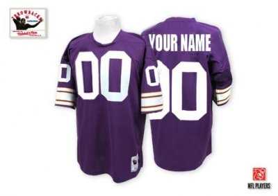 customized minnesota vikings jersey throwback purple football jersey