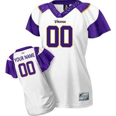 customized minnesota vikings jersey women field flirt fashion football jersey