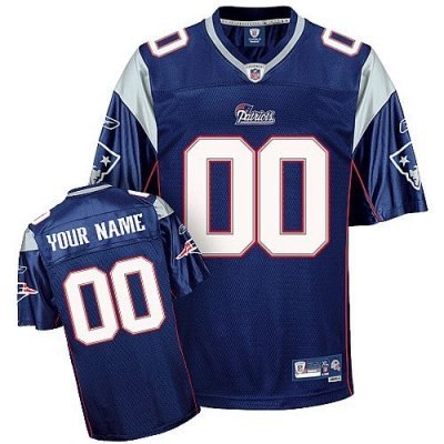 customized new england patriots jersey eqt dark blue team color football jersey