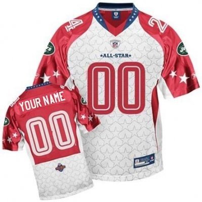 customized new york jets jersey 2010 pro bowl afc football jersey