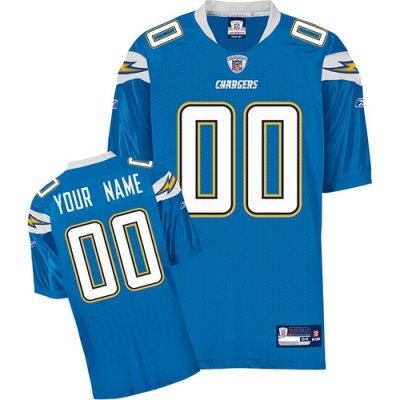 customized san diego chargers jersey baby blue football jersey