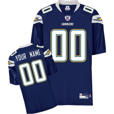 customized san diego chargers jersey dark blue team color football jersey