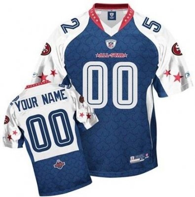 customized san francisco 49ers jersey 2010 pro bowl nfc football jersey