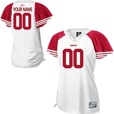 customized san francisco 49ers jersey field flirt fashion football jersey