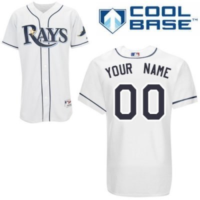 customized tampa bay rays jersey white home cool base baseball jersey