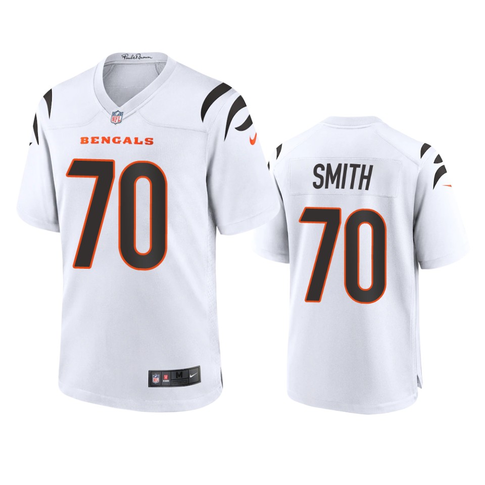 d'ante smith bengals white game jersey