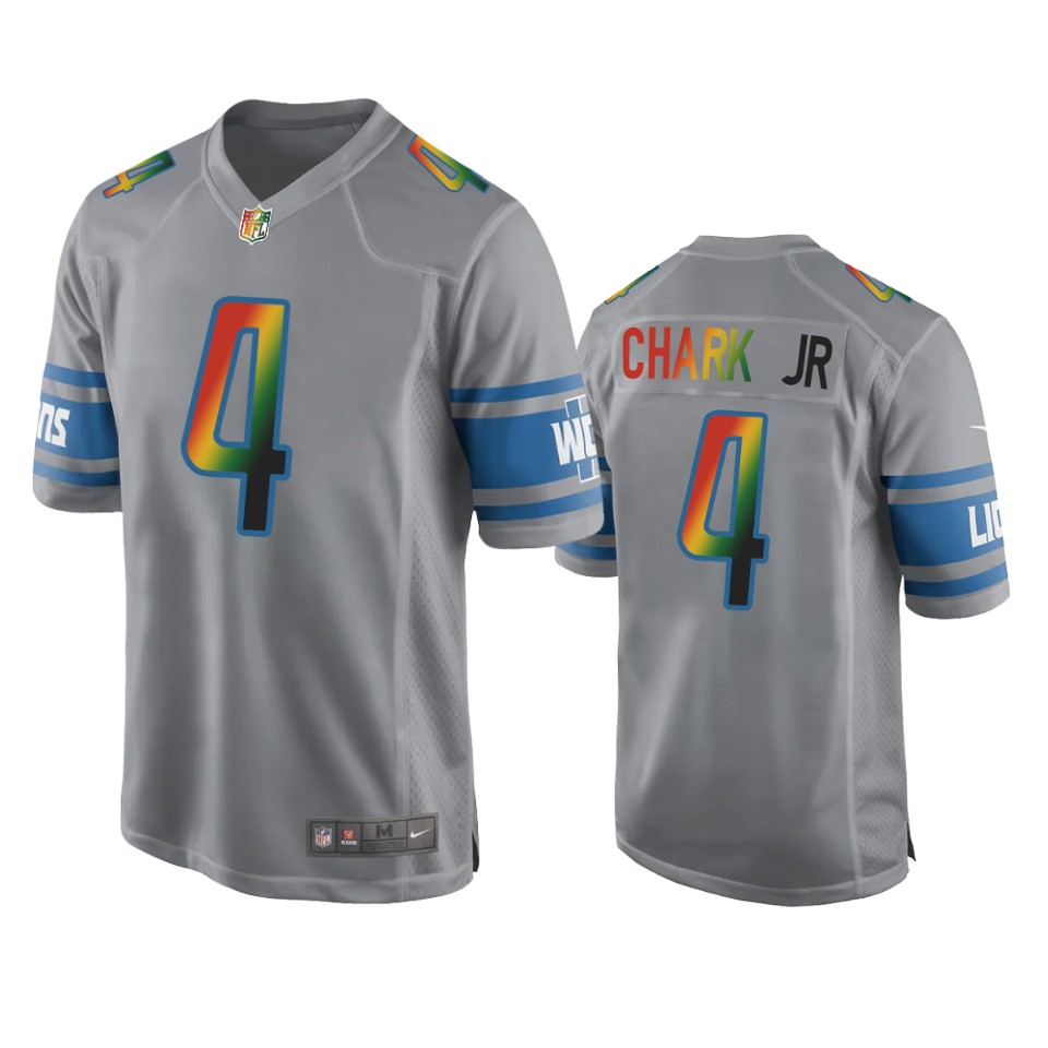 d.j. chark jr. lions silver juneteenth freedom day jersey