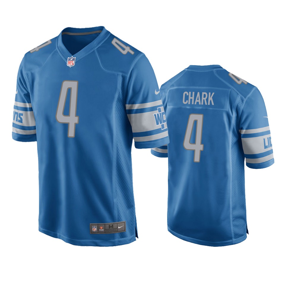 d.j. chark lions game blue jersey