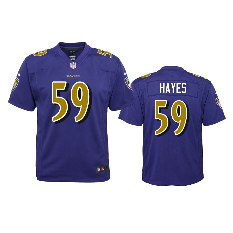 daelin hayes ravens purple color rush game jersey