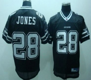 dallas cowboys #28 jones black jersey
