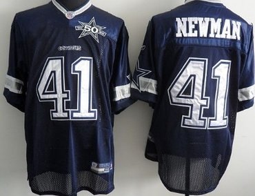 dallas cowboys #41 newman blue with 50th jersey