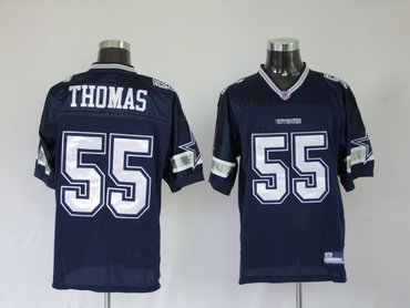 dallas cowboys #55 thomas blue