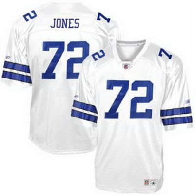 dallas cowboys #72 ed too tall jones white legends football jersey