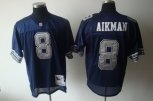 dallas cowboys #8 troy aikman blue jersey throwback