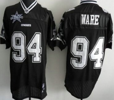 dallas cowboys #94 ware black with 50th jersey