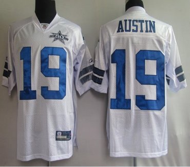 dallas cowboys 19# austin white 50th jerseys