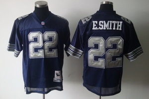dallas cowboys 22 e.smith throwback blue jerseys