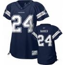 dallas cowboys 24 marion barber blue stitched replithentic womennull field flirt fashion jersey