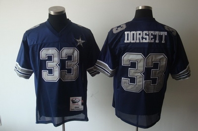dallas cowboys 33# tony dorsett 1984 blue m&n throwback jerseys