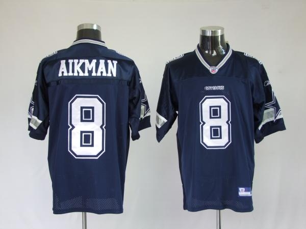 dallas cowboys 8 aikman blue jerseys