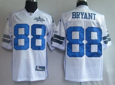 dallas cowboys 88# bryant white [50th