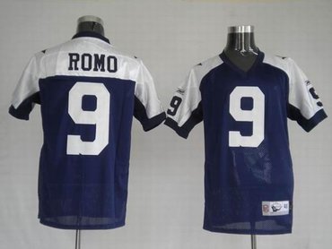 dallas cowboys 9 tony romo blue thanksgivings jerseys