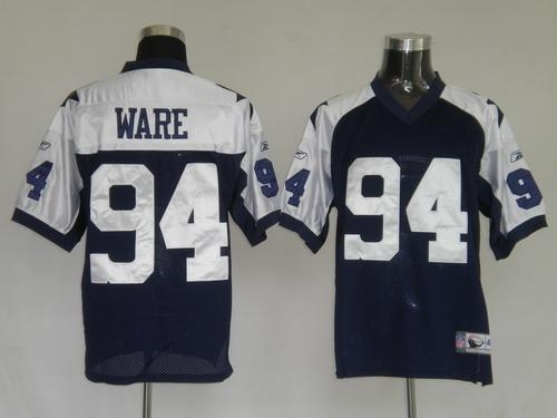 dallas cowboys 94 demarcus ware blue thanksgivings jerseys