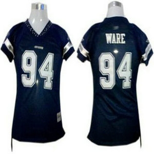 dallas cowboys 94 demarcus ware women jerseys blue