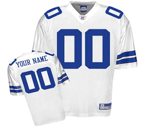 Dallas Cowboys Customized Replica White Jerseys