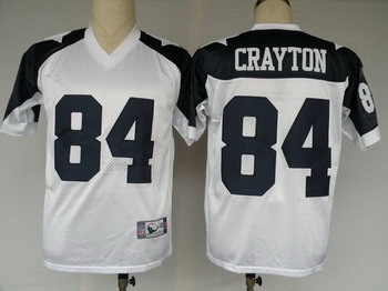 dallas cowboys jerseys 84 crayton white thanksgiving jersey throwback