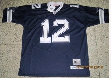 dallas cowboys roger staubach 12 throwback jersey dark blue