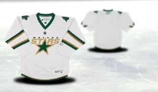 dallas stars youth white third jersey (blank or customized)