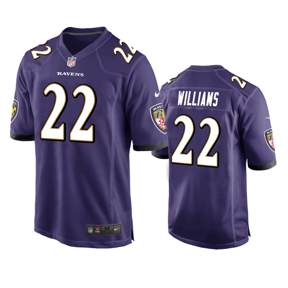 damarion williams ravens purple game jersey
