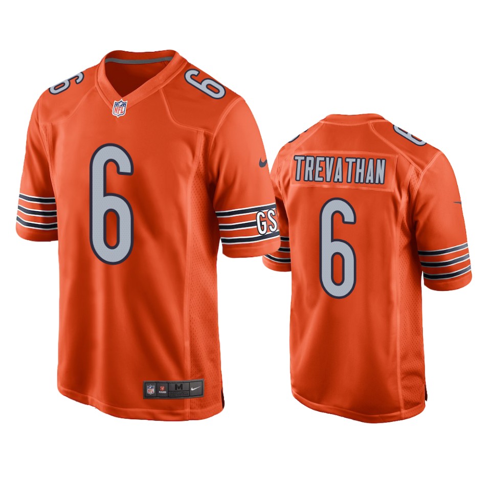 danny trevathan bears orange alternate game jersey