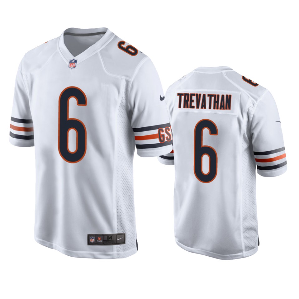 danny trevathan bears white game jersey