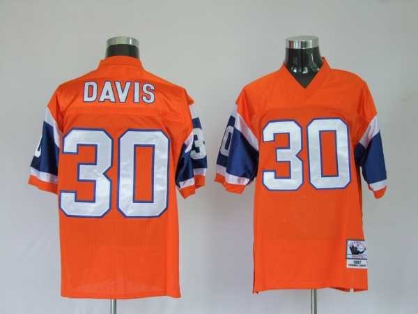 danver broncos 30 terrell davis orange