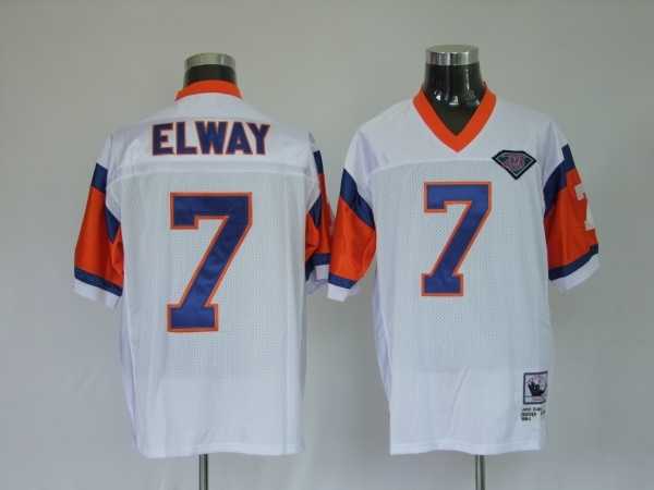 Denver broncos 7 john elway white