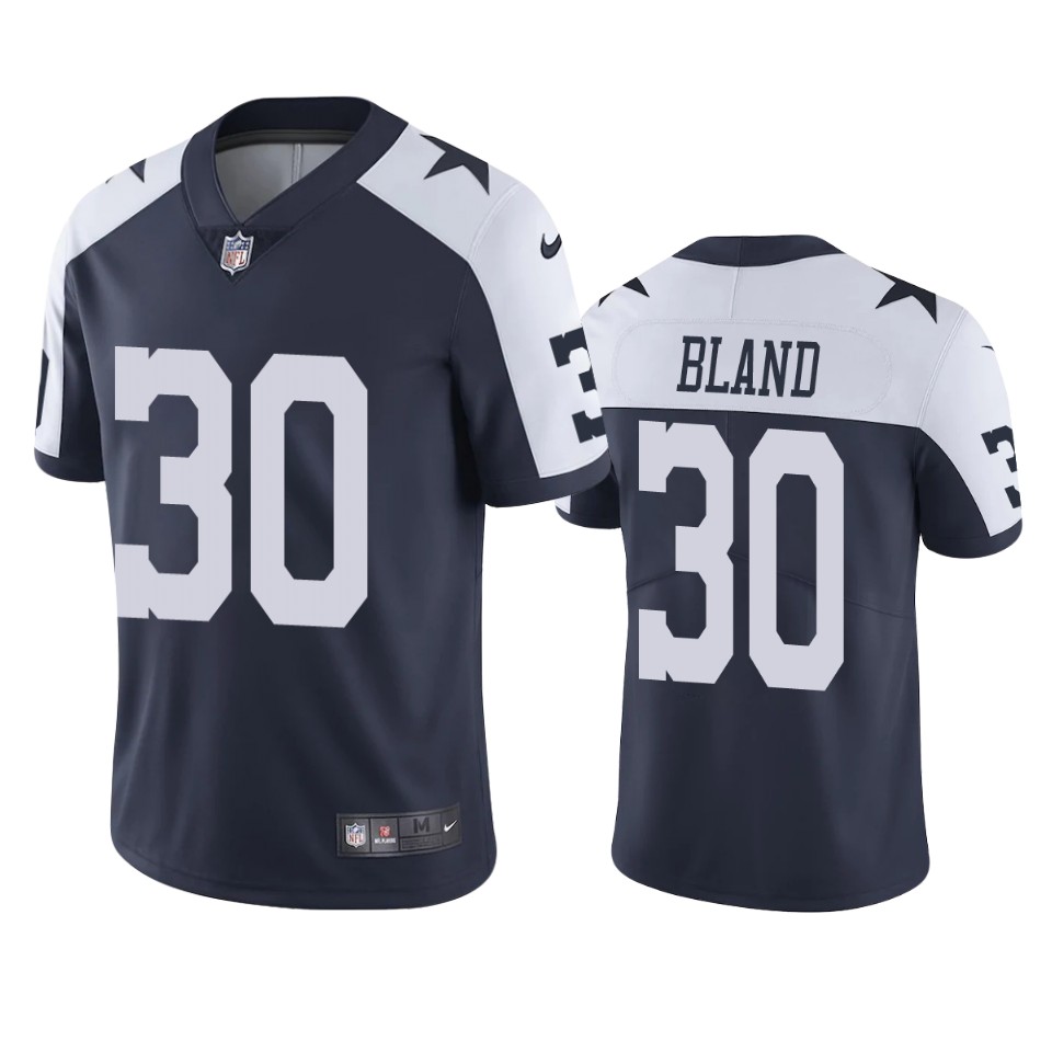 daron bland cowboys navy vapor jersey