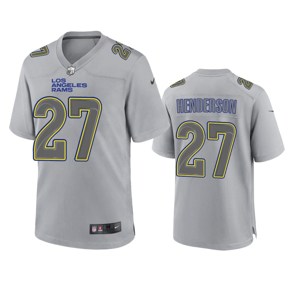 darrell henderson rams gray atmosphere fashion game jersey